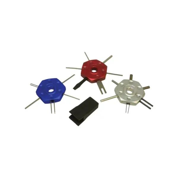 Lisle Wire Terminal Removal Tool Kit with Handle for GM and Ford Applications
