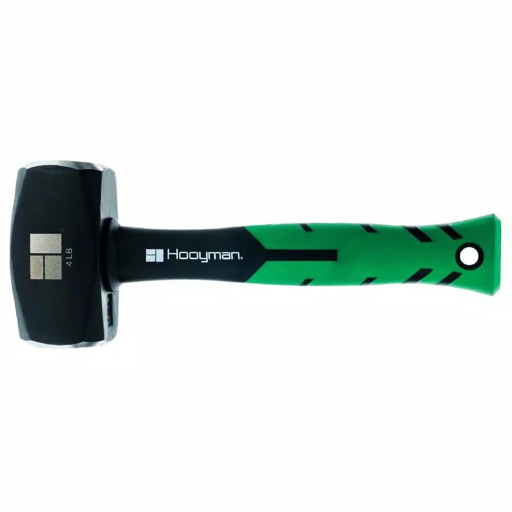 Hooyman 4 lb. Sledge Hammer with 11 in. Ergonomic Fiberglass Handle
