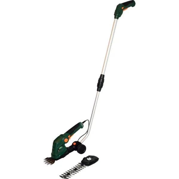 Scotts 7.2V Cordless Telescoping Pole Shrub Trimmer with 2 Ah Battery and Charger