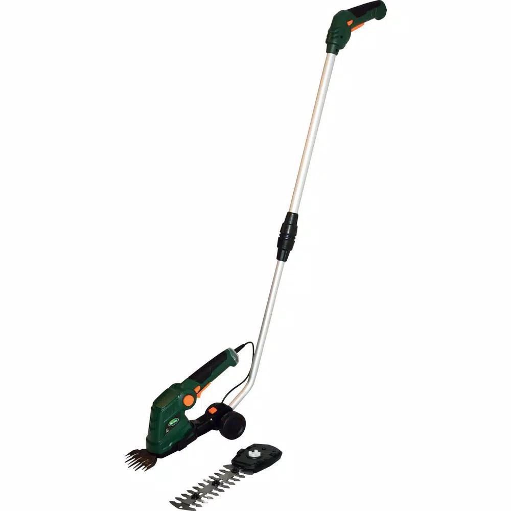 Scotts 7.2V Cordless Telescoping Pole Shrub Trimmer with 2 Ah Battery and Charger