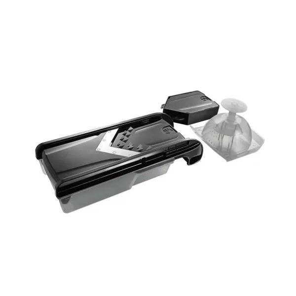 Simposh Easy V Mandoline Slicer with V-Shaped Stainless Steel Blade and Food Holder