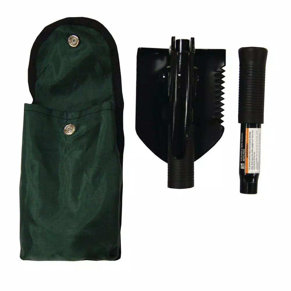 UST U-Dig-It Field Shovel and Pick Combo, Stainless Steel, Black