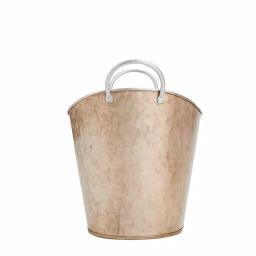 Mind Reader Copper Plated Galvanized Oval Beverage and Ice Bucket with Handles thumbnail 5