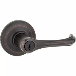 Kwikset Dorian Venetian Bronze Exterior Entry Door Lever with SmartKey Security thumbnail 1