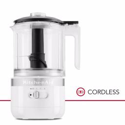 KitchenAid Cordless 5-Cup Food Processor, White thumbnail 2