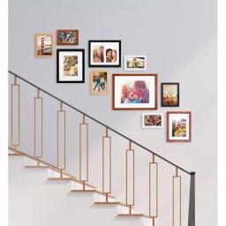 Kate and Laurel Mid-Century Modern Gallery Wall Frame Set, 10-Piece Multi-Color Assortment thumbnail 5