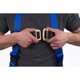 Werner LiteFit Standard 1 D-Ring Safety Harness, Medium/Large, Blue thumbnail 4