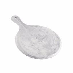 Over and Back Marble Grey Porcelain Round Serving Board thumbnail 2
