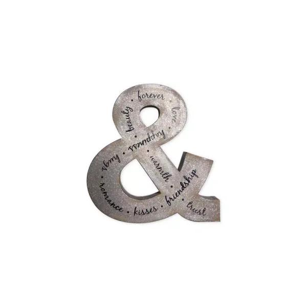 Unbranded Signature Galvanized Wall Ampersand - Rustic Cottage Decor with Scripted Accents