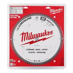 Milwaukee 14 in. 80T Carbide Tipped Aluminum and Metal Cutting Circular Saw Blade thumbnail 5
