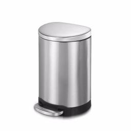 Innovaze 3.2 Gal. Stainless Steel Semi-Round Step-On Trash Can with Fingerprint Free Finish thumbnail 1