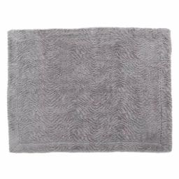 Noble House Toscana Trout Faux Fur Throw Blanket, Gray Modern Solid Pattern thumbnail 1