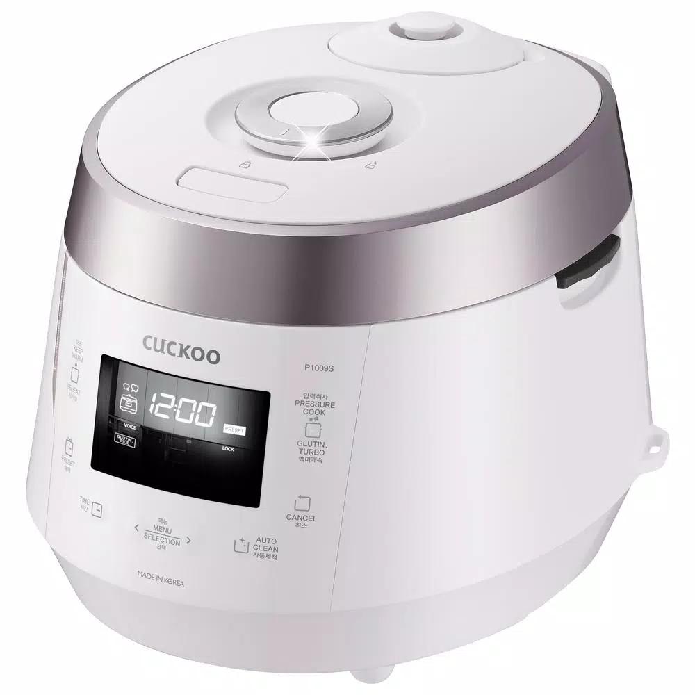 Cuckoo 10-Cup High Pressure Rice Cooker, CRP-P1009SW, White