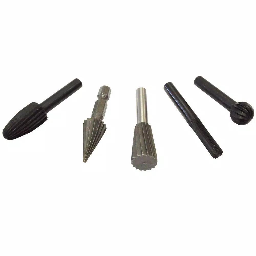 eazypower 5-Piece 1/4 in. Shank Rotary File Assortment Set