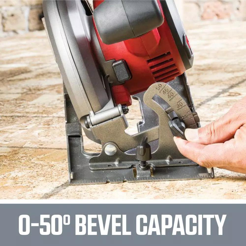 SKIL PWRCore 20V Brushless 6-1/2 in. Cordless Circular Saw Kit with 4.0Ah Battery and Charger