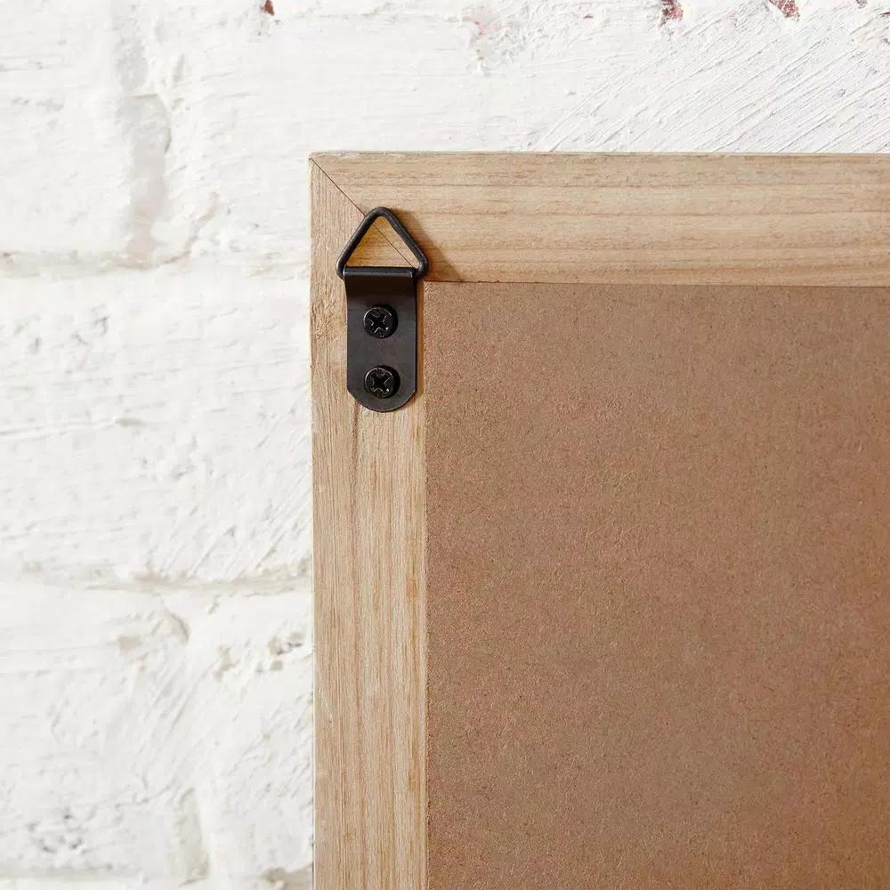 StyleWell 3-Section Wood and Metal Wall-Mount Organizer with Chalkboard