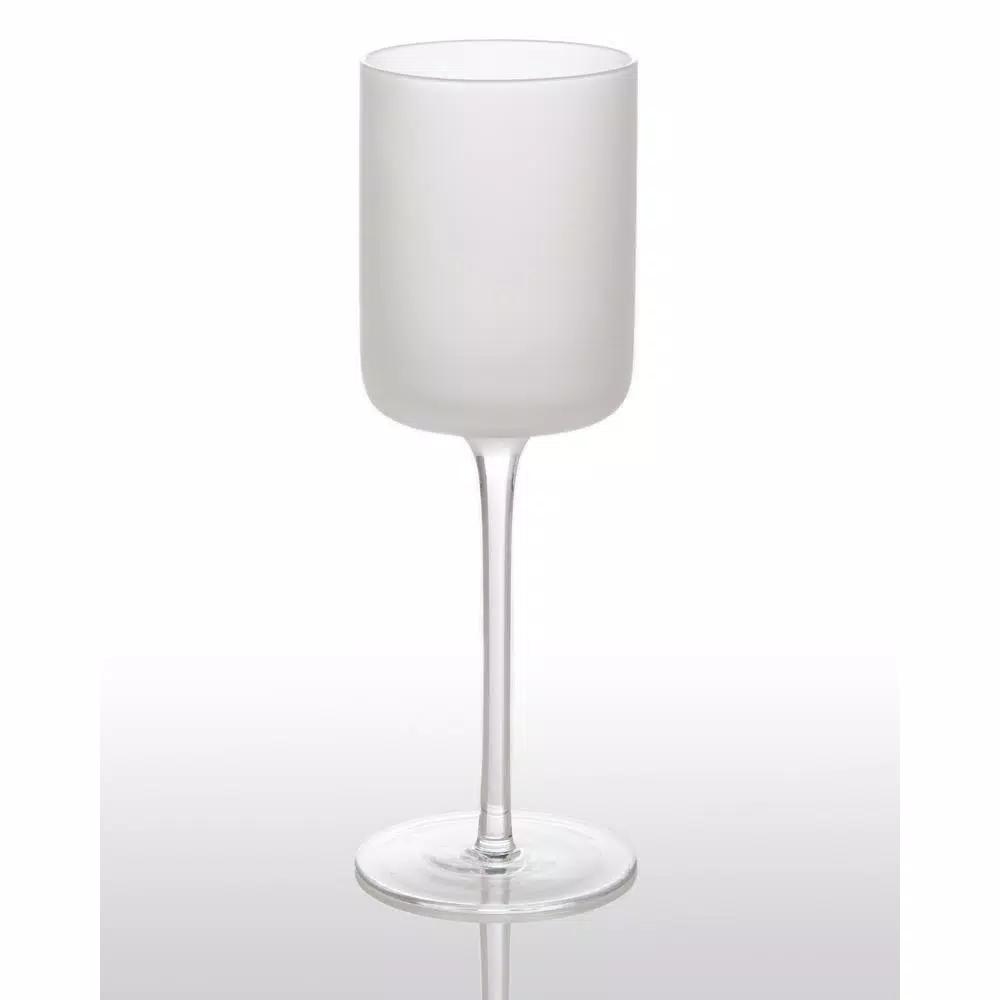Abigails White Night Frosted Water Glass, 12 oz Matte Finish Glassware