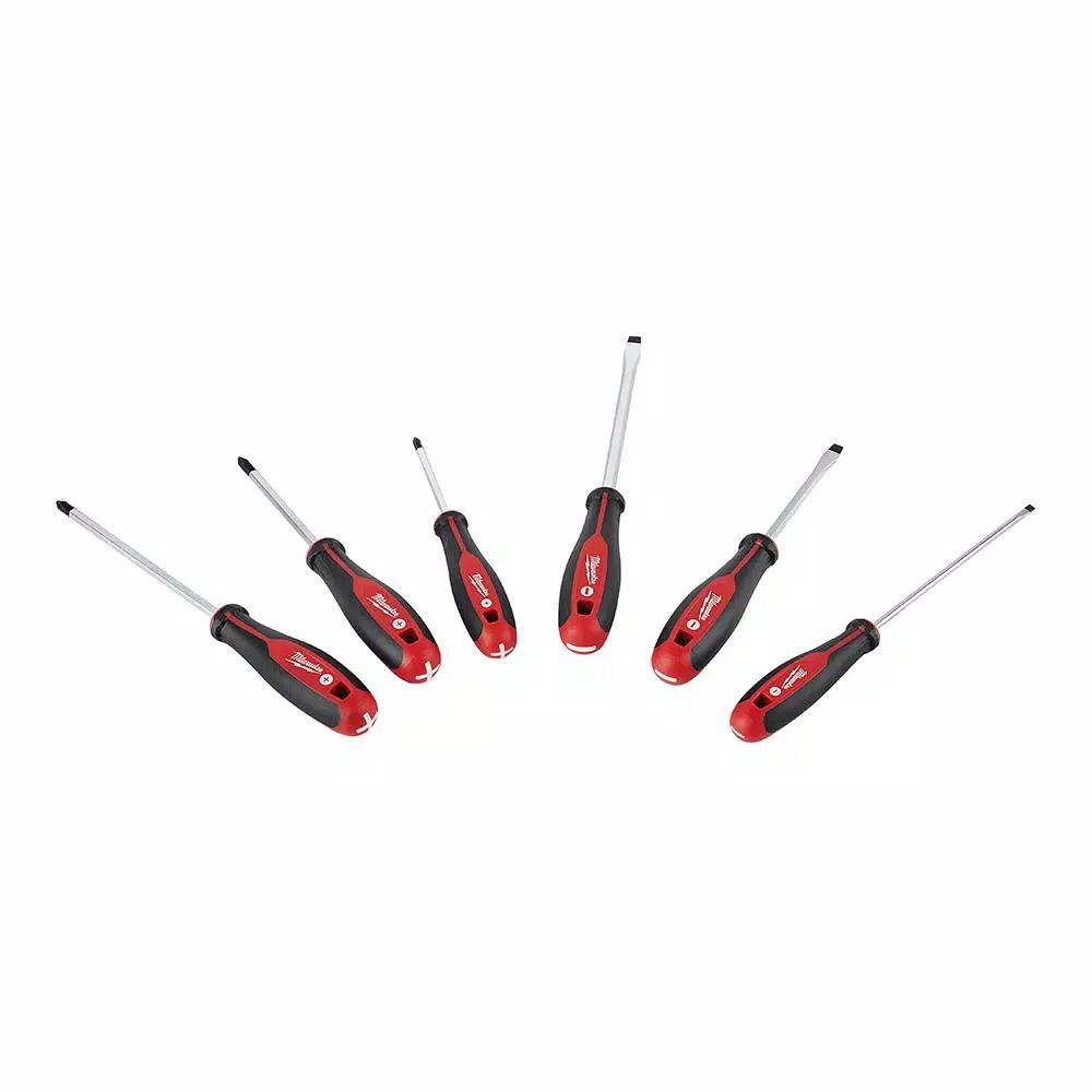 Milwaukee 6-Piece Screwdriver Set with 25 ft. Compact Auto-Lock Tape Measure