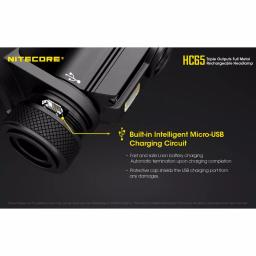 NITECORE HC65 1000 Lumen LED Rechargeable Headlamp with Red & High CRI Light thumbnail 5