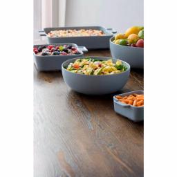 CorningWare 2 Qt. Square Stoneware Baker, 8 in. x 8 in., Ash Gray thumbnail 4
