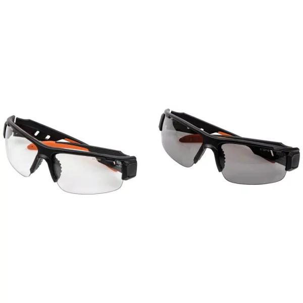 Klein Tools PRO Safety Glasses Combo Pack - Anti-Fog, Scratch Resistant, UV Protection (Clear & Gray)