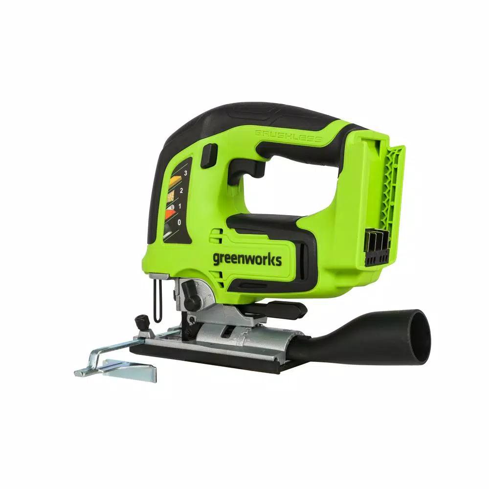 Greenworks 24V Cordless Brushless Jig Saw, Tool Only JS24L00