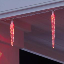 LightShow ColorMotion 24-Light Multi-Color Deluxe LED Icicle Christmas String Lights thumbnail 7