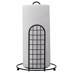 Unbranded Grid Collection Black Steel Free Standing Paper Towel Holder thumbnail 4