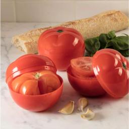 Hutzler Classic Food Savers 4-Piece Set - Onion, Tomato, and Garlic Storage Containers thumbnail 6
