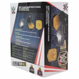Uncanny Brands WWE Championship Belt Waffle Maker - Black Non-Stick American Waffle Iron thumbnail 4