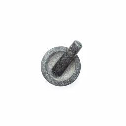 Fox Run 5.5 in. Granite Mortar and Pestle Set, Gray Stone Kitchen Accessory thumbnail 3