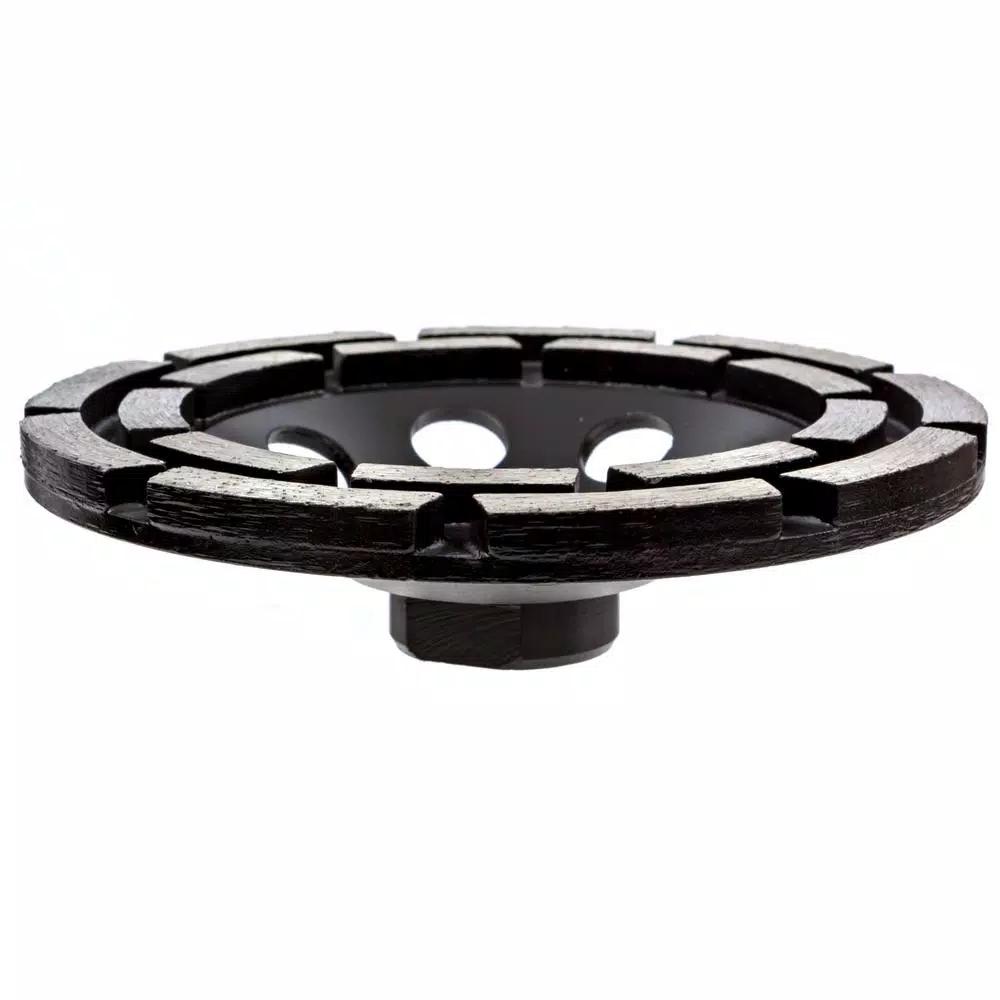 Thinset Removal Bit 4.5 in. Double Row Diamond Grinding Cup Wheel for Masonry and Thinset Removal