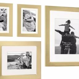 Stonebriar Collection Stonebriar Decorative Stamped Gold Metal Picture Frame Set, 7-Piece Gallery Wall Set thumbnail 4