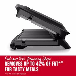 George Foreman Rapid Grill Series 8-Serving Electric Indoor Grill and Panini Press, Black thumbnail 5