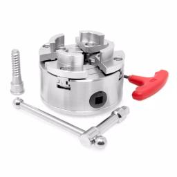 WEN 3.75 in. 4-Jaw Self-Centering Keyed Scroll Chuck with 1 in. x 8TPI Thread thumbnail 2