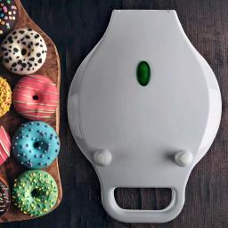 Chef Buddy 750W Mini Donut Maker, Nonstick Electric Dessert Specialty Appliance, White thumbnail 4