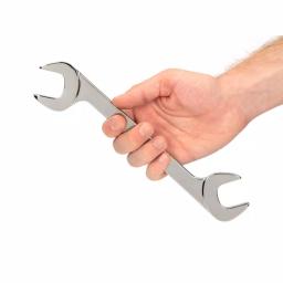 TEKTON 32 mm Angle Head Open End Wrench, 60° Offset, 4140 Chrome Moly Steel thumbnail 6