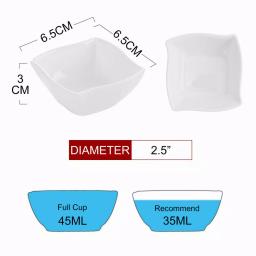 MALACASA 2.5-Inch White Porcelain Ramekins Set of 16, Ceramic Souffle Dishes and Serving Bowls thumbnail 3