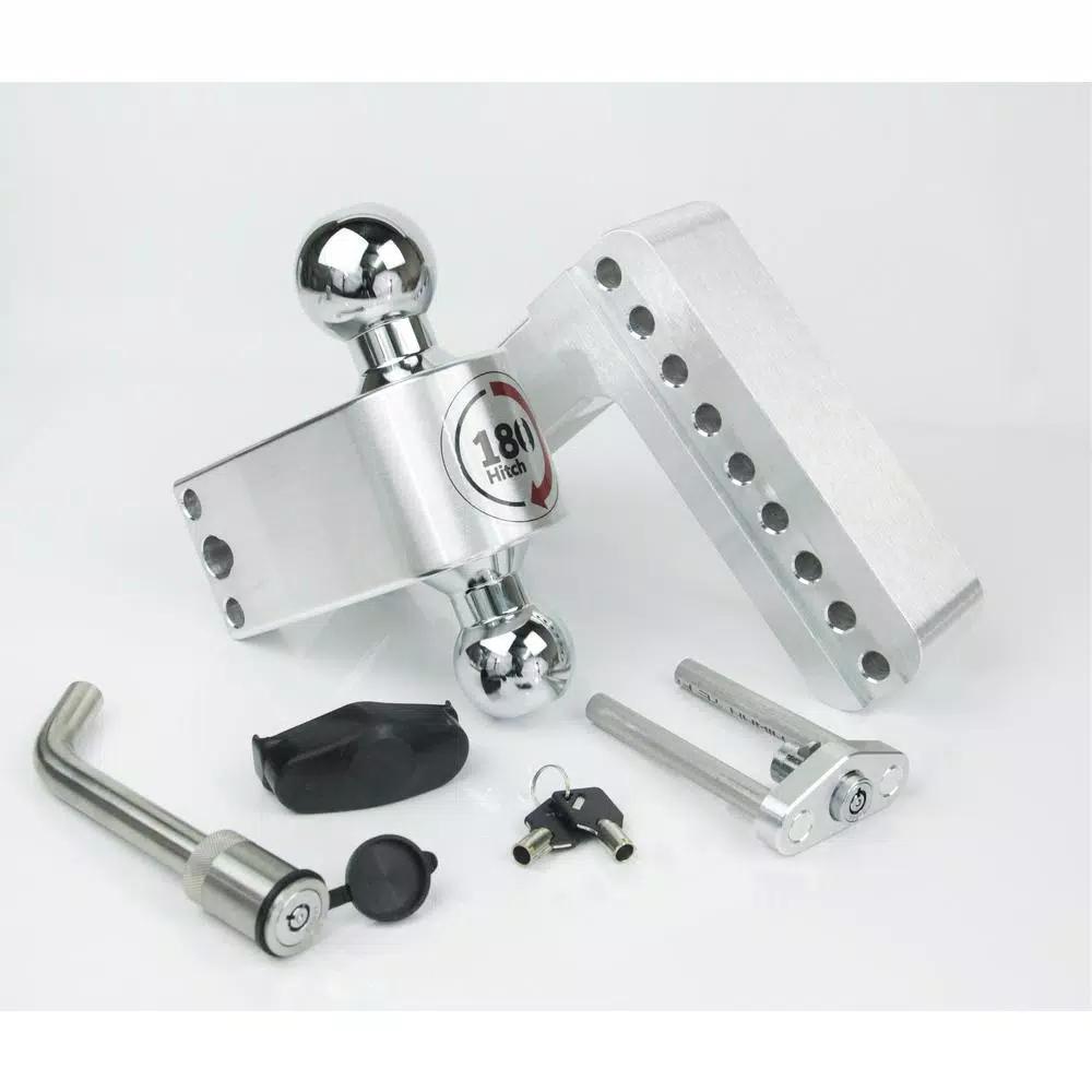 Weigh Safe 180 Hitch by Weigh Safe Chrome Tow Ball Edition Adjustable Ball Mount