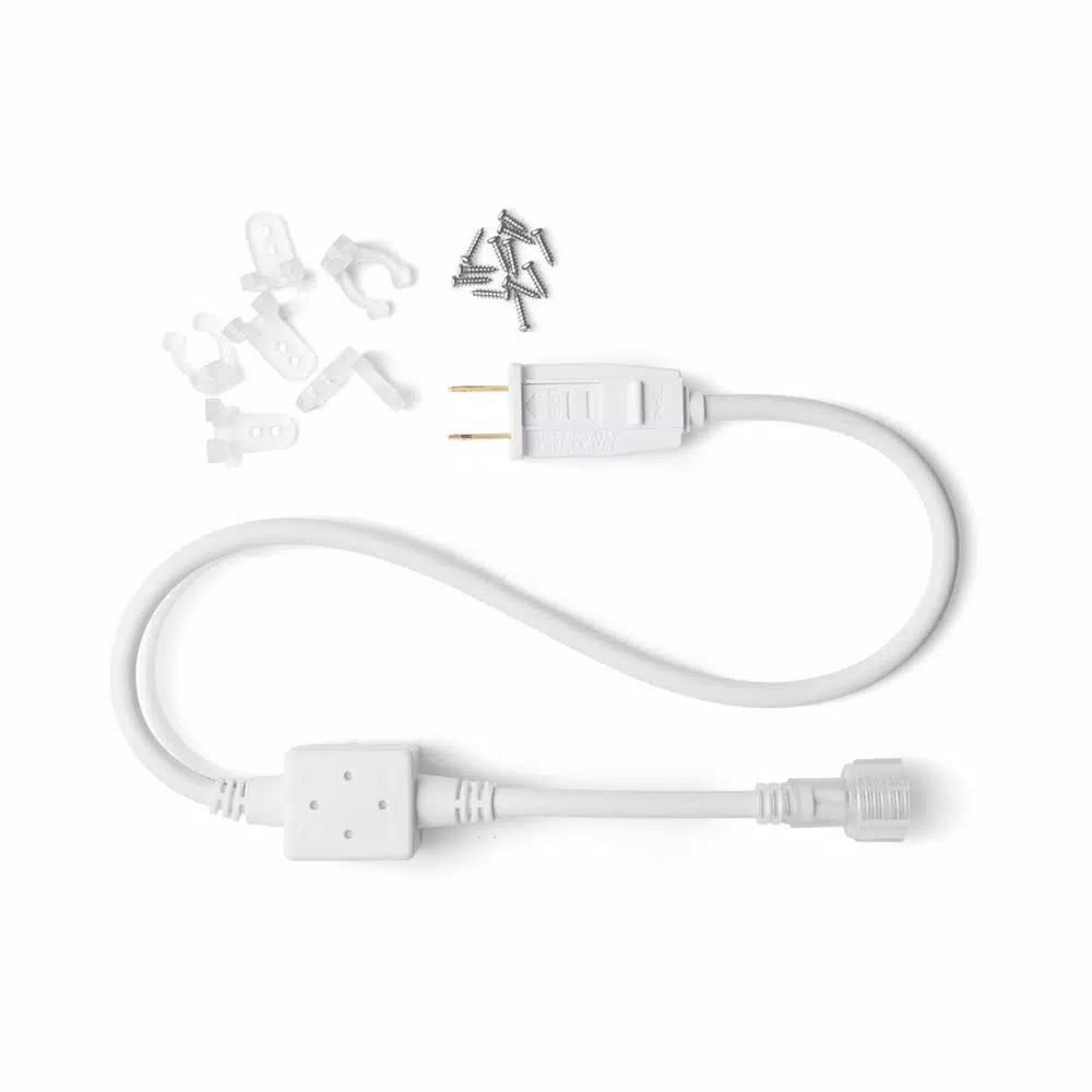 DEERPORT DECOR 16 ft. Soft White LED Rope Light 360° Directional Shine, Indoor/Outdoor Decoration (2-Pack)