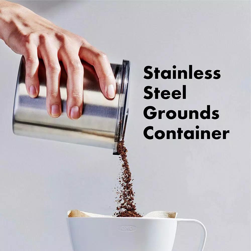 OXO 16 oz. Stainless Steel Conical Burr Coffee Grinder with 43 Adjustable Settings