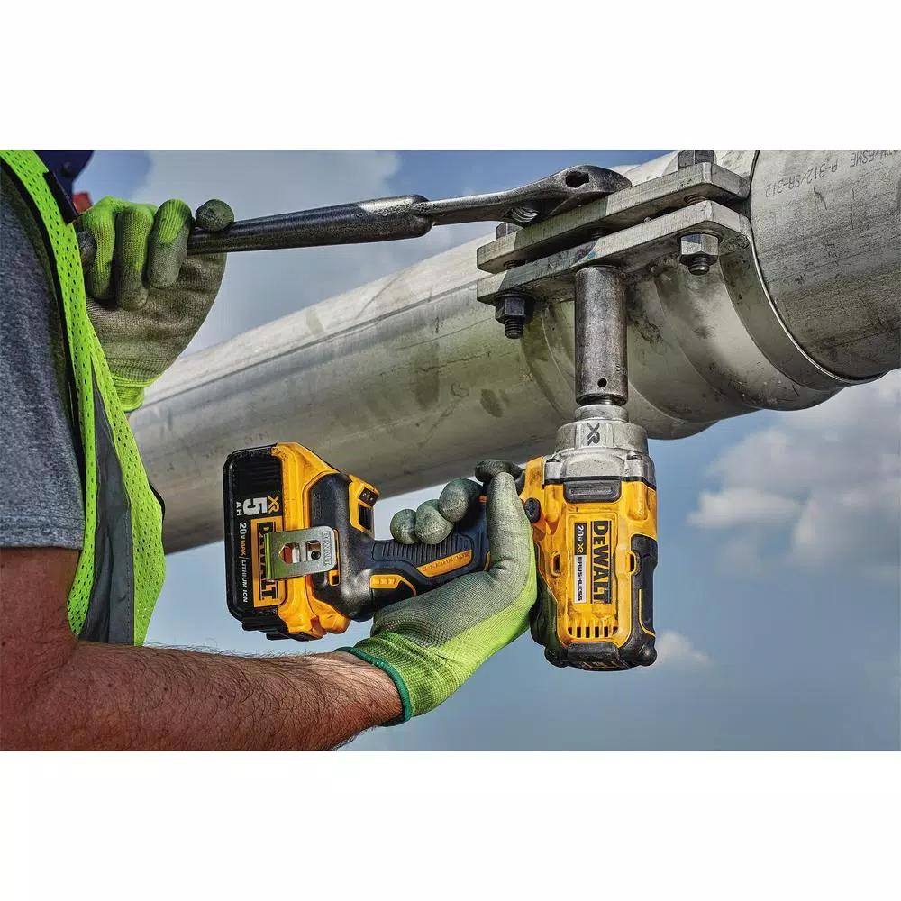 DEWALT 20V MAX XR 1/2 in. Mid-Range Brushless Cordless Impact Wrench Kit with (2) 5.0 Ah Batteries & Charger