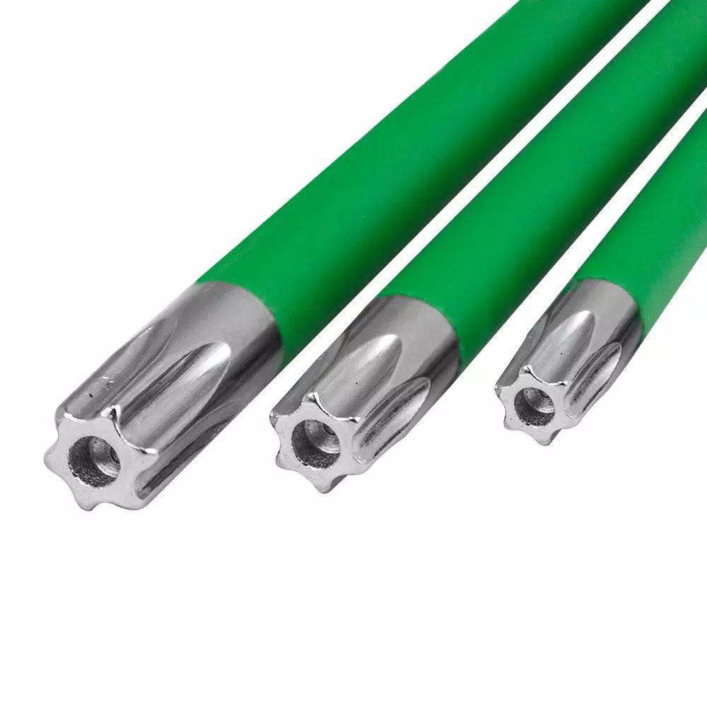 Freeman 9-Piece Extra Long Arm Torx Key Set, Chrome Vanadium Steel, T10-T50