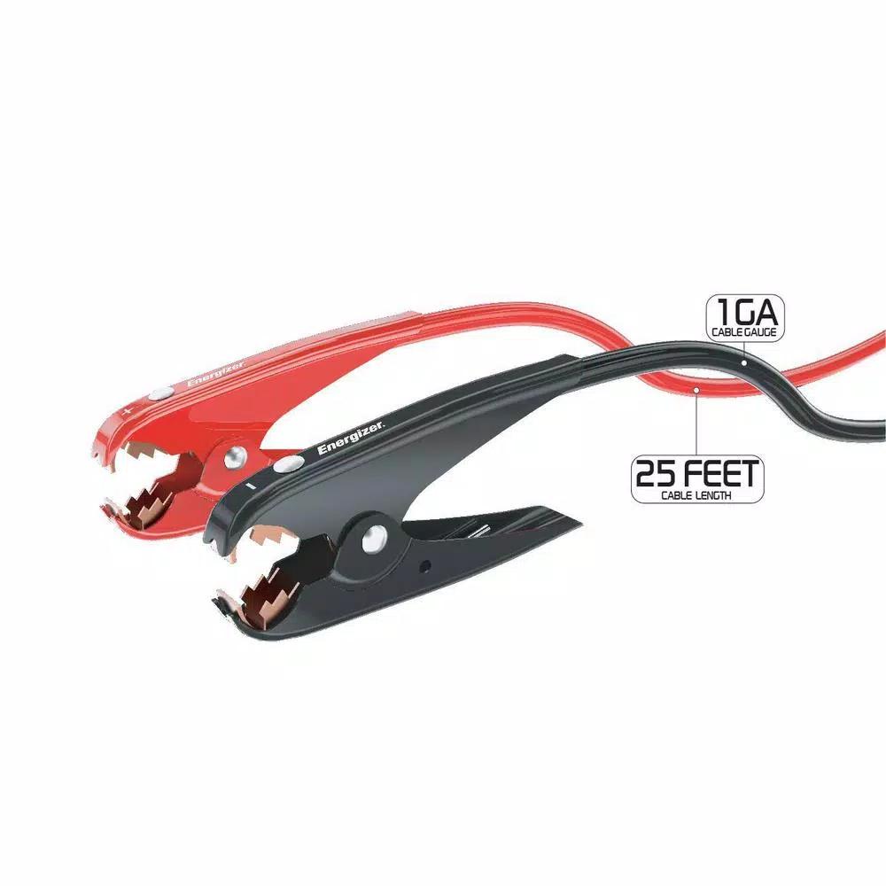 Energizer ENB125 1-Gauge 25 ft. Heavy Duty Battery Jumper Cables, 800 Amp