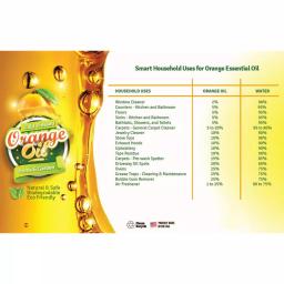 Eco Clean 32 oz. Pure Cold Pressed Orange Oil - Concentrated Citrus Peel Extract thumbnail 6