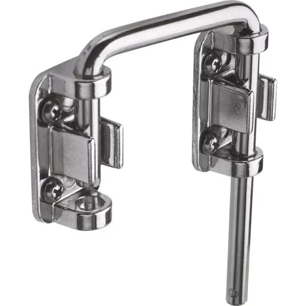 Prime-Line Sliding Door Loop Lock, 2-1/8 in. Reach, Hardened Steel Bar with Diecast Base, Chrome Finish