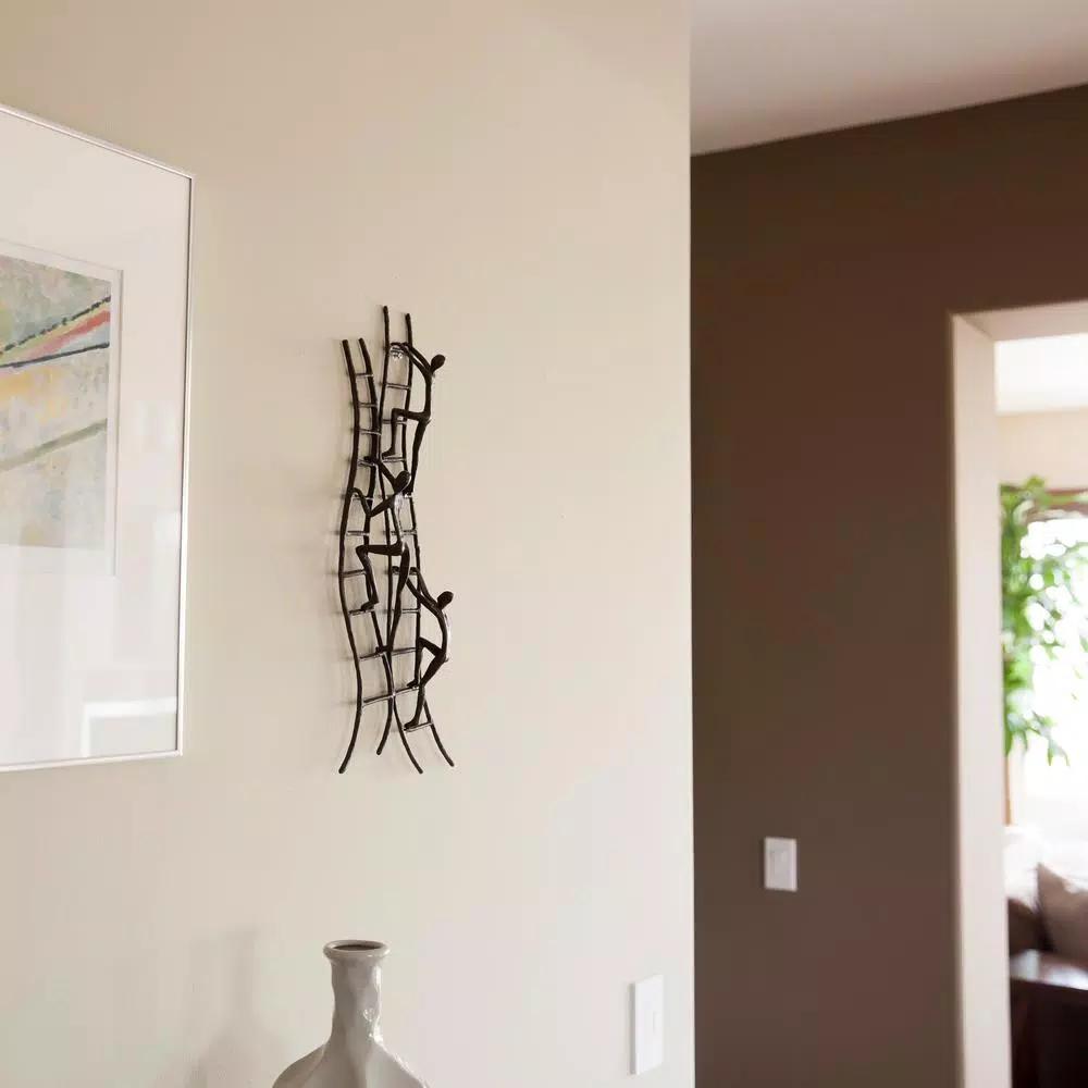Danya B Climbing to Success Stairway Cast Iron Wall Art Sculpture