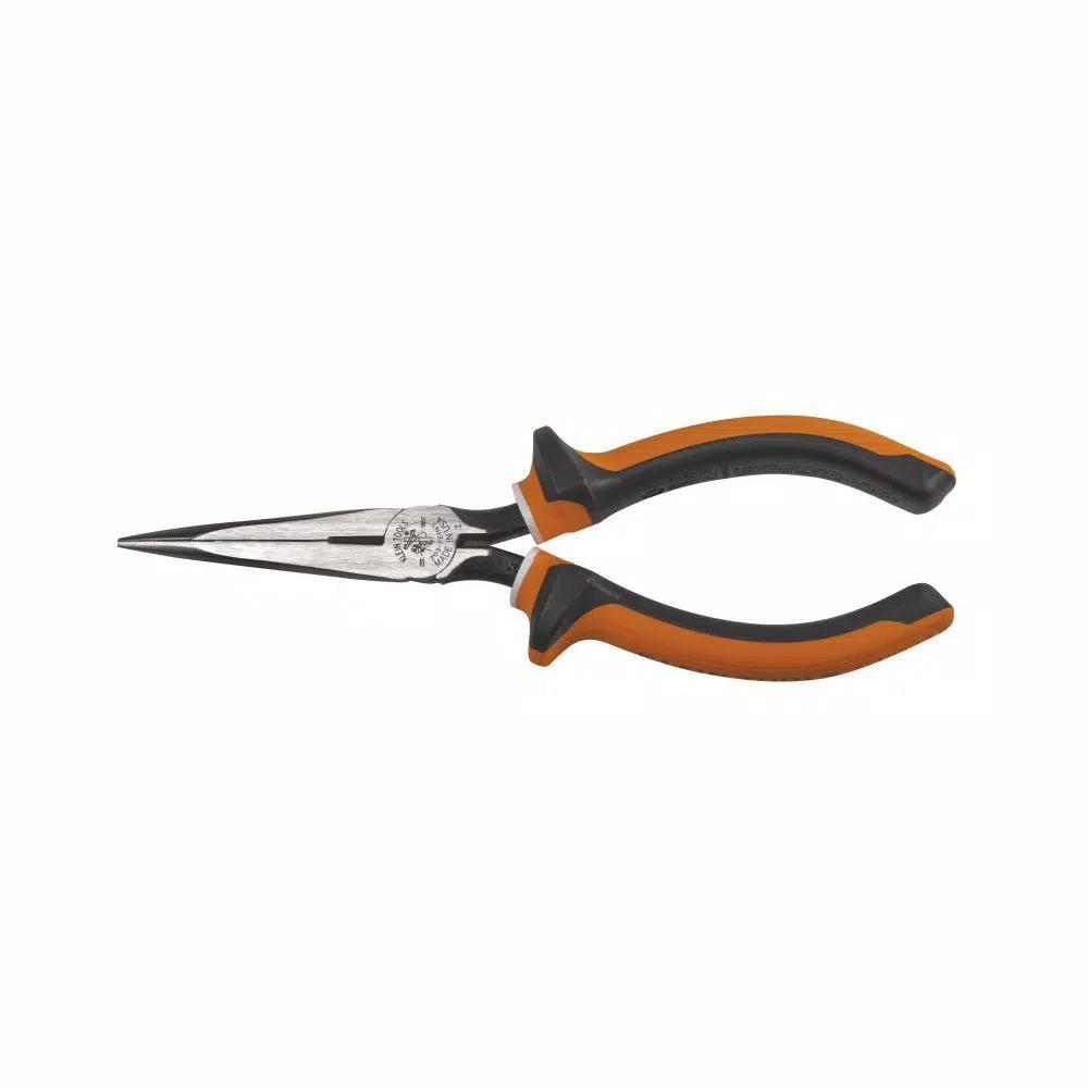 Klein Tools 7 in. Insulated Long Nose Side-Cutting Pliers, 1000V VDE Certified