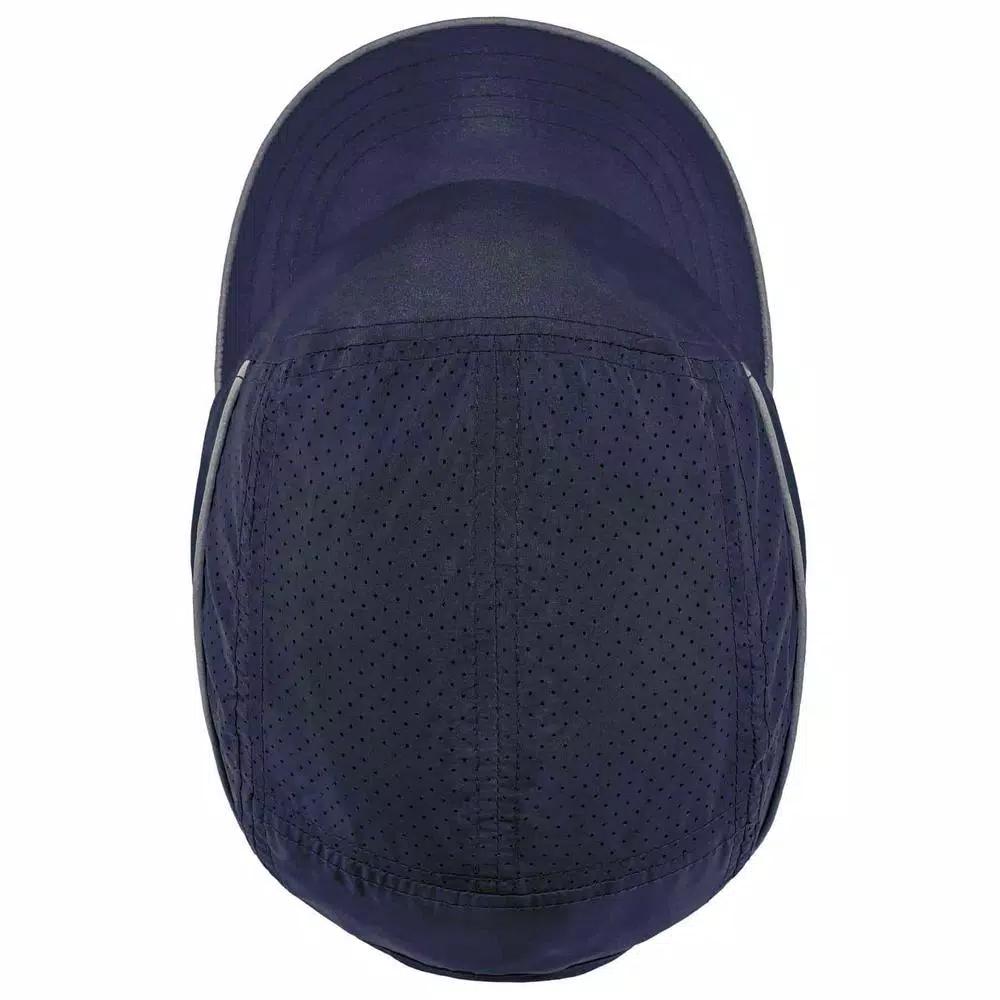 Skullerz 8955 Lightweight Navy Blue Vented Bump Cap with Short Brim