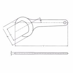 Wright Tool 1-1/2 in. 30-Degree Angle Satin Open End Service Wrench thumbnail 2